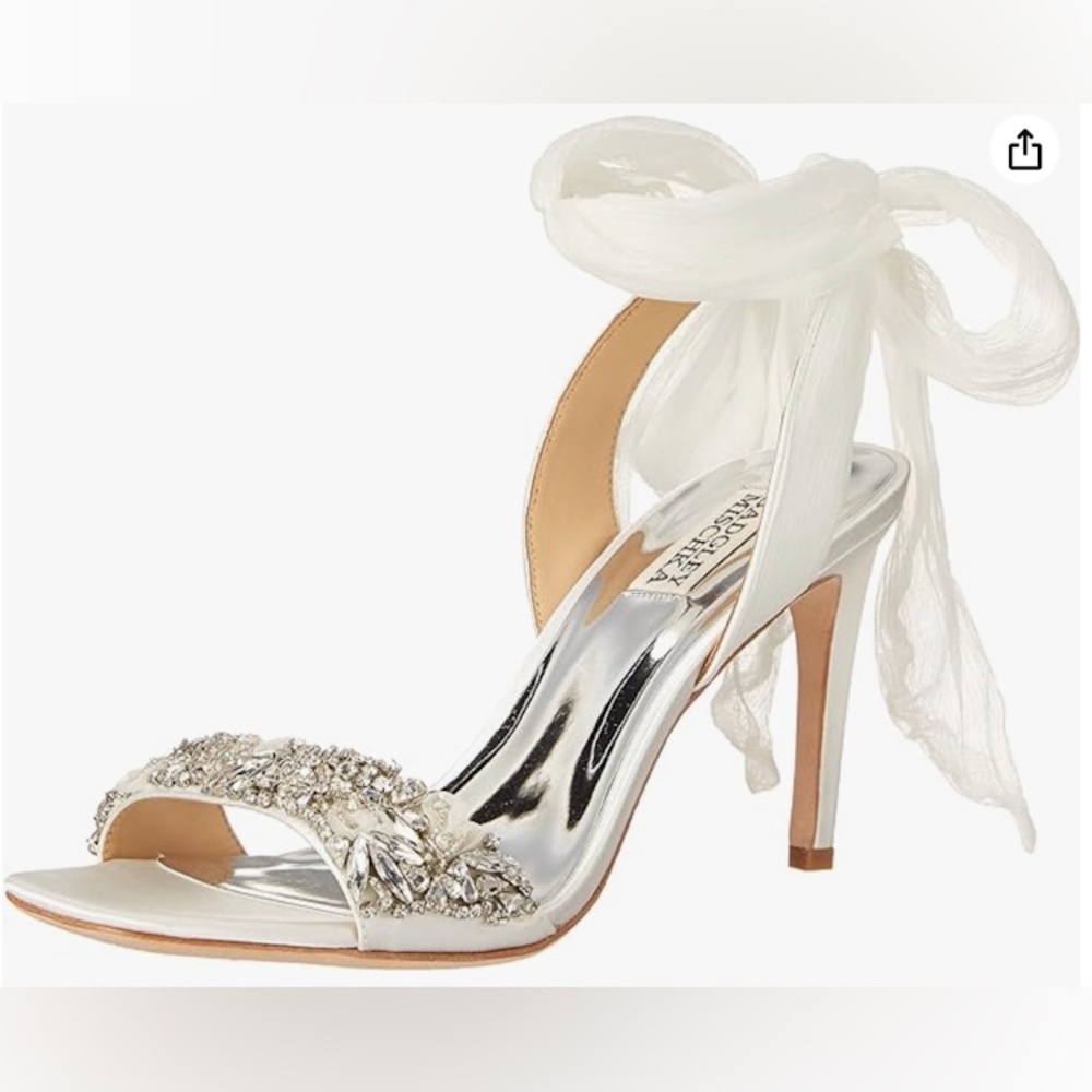 Badgley Mischka Women's Statement Bow Strap Stiletto